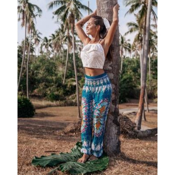 Pants - Turquoise harem pants